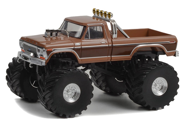 GREENLIGHT 1:43 Ford F-350 Monster Truck "BFT" Bigfoot 1978 (колеса 66 дюймов) (brown) 88051