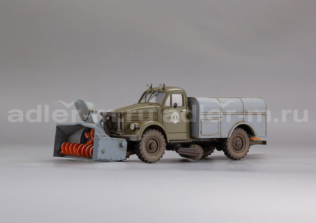 САРЛАБ 1:43 КДМ-2 на шасси Горький 63 (хаки/серый, со следами экспл.) SL-238-3-3