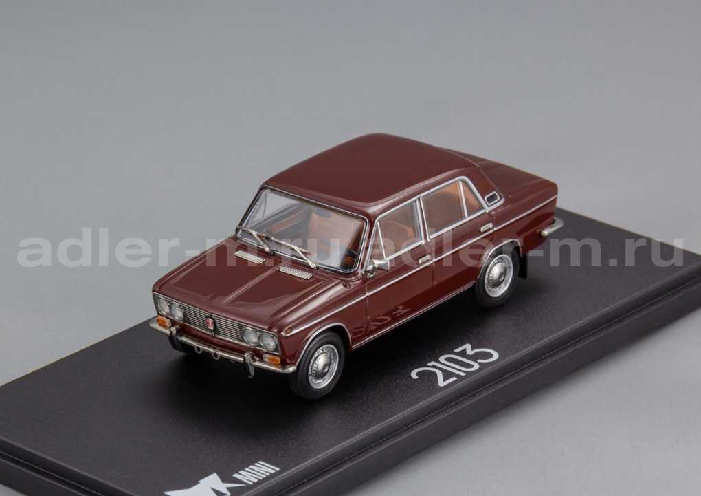 EVR-mini 1:43 Советский автомобиль 2103 (1972-1973) (вишневый) EVRM0343-01