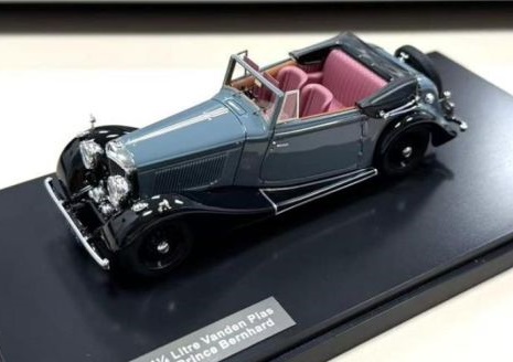 MATRIX 1:43 Bentley 4¼ Litre DHC Vanden Plas - 1939 - HRH Prince Bernhard of Netherlands #B/32/KT (black/gr MX50201-181