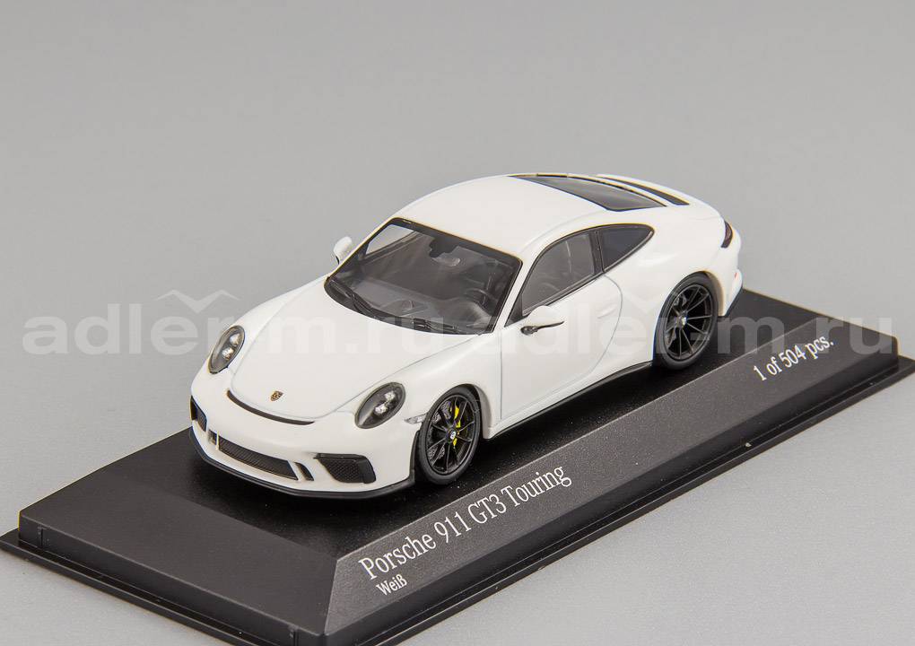 MINICHAMPS 1:43 Porsche 911 (991.2) GT3 Touring - 2018 (white) 410067420