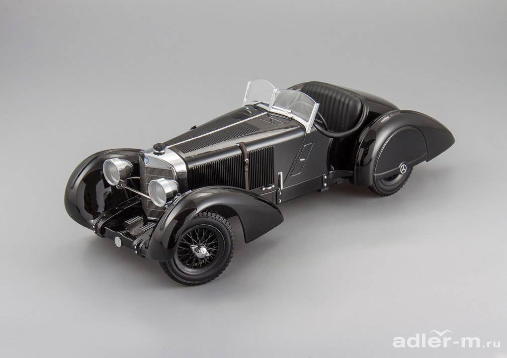 KK SCALE 1:18 Mercedes-Benz SSK Count Trossi "Der schwarze Prinz" 1930 (black) KKDC180131