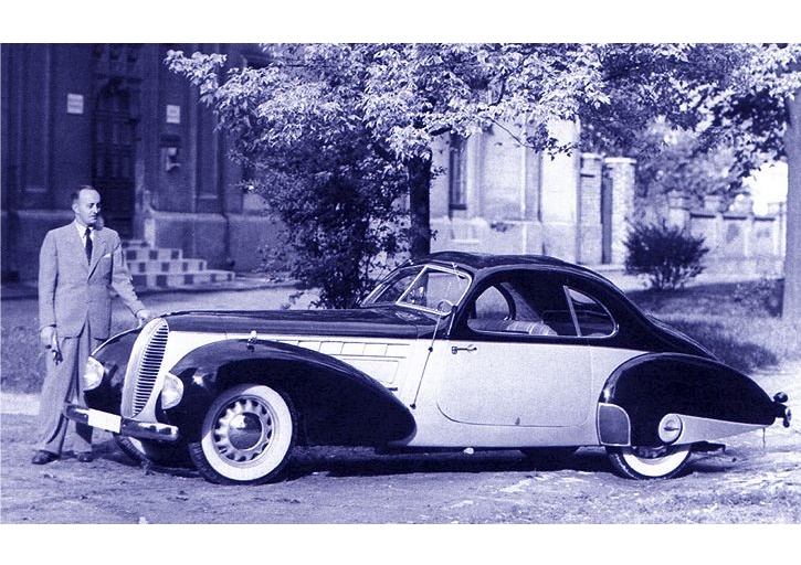 AUTOCULT 1:43 Aero 30 Coupe Sodomka - 1936 (darkblue/silver) ATC90382
