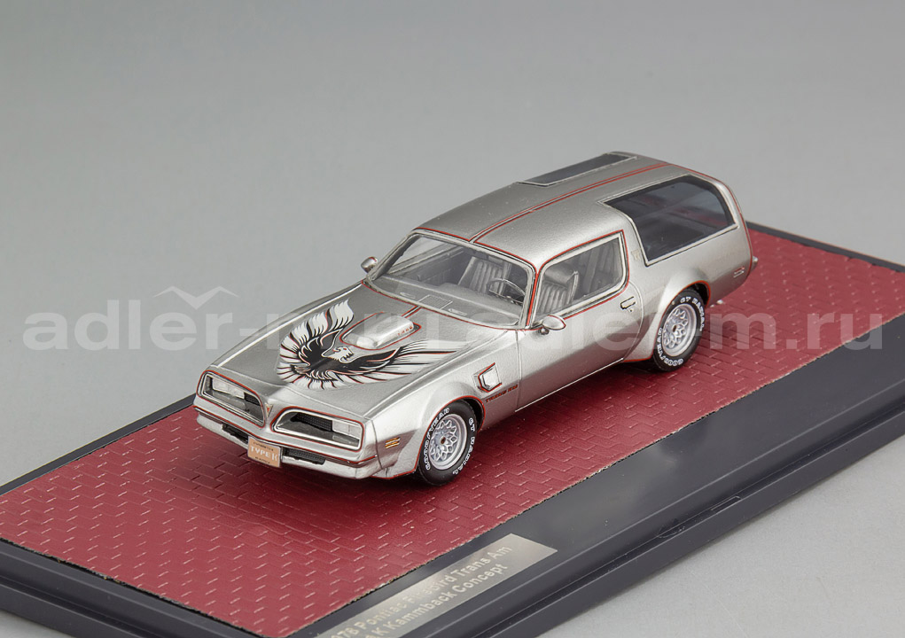 MATRIX 1:43 Pontiac Firebird Trans Am Type K Kammback Concept - 1978 (silver) MX41606-011