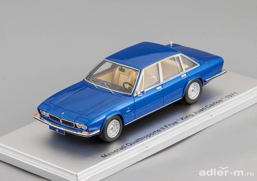 KESS SCALE MODELS 1:43 Maserati Quattroporte "King Juan Carlos of Spain" by Frua 1974 (bluemet.) KE43014085