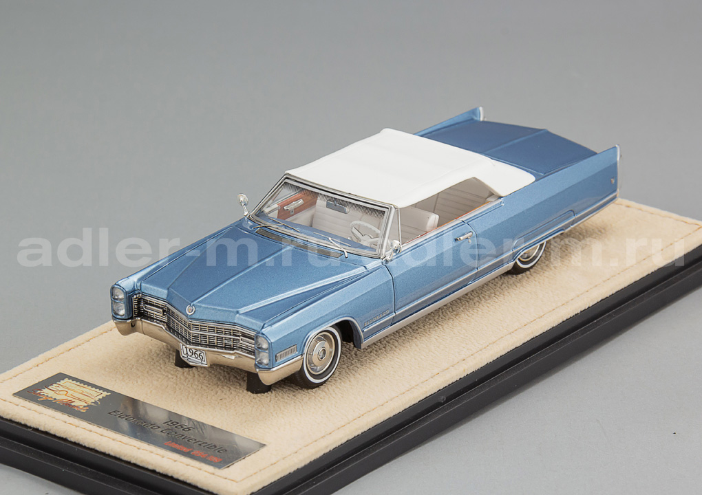 GLM + STAMP MODELS 1:43 Cadillac Eldorado Convertible (закрытый) - 1966 (blue) STM66002