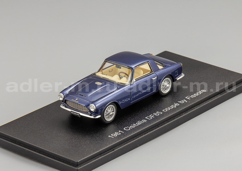 ESVAL MODELS 1:43 Cisitalia DF85 Купе by Fissore - 1961 (blue) EMEU43042B