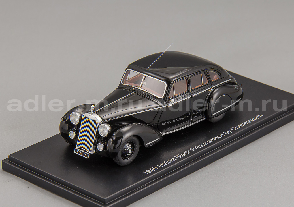 ESVAL MODELS 1:43 Invicta Black Prince Седан of Charlesworth - 1946 (black) EMEU43008B