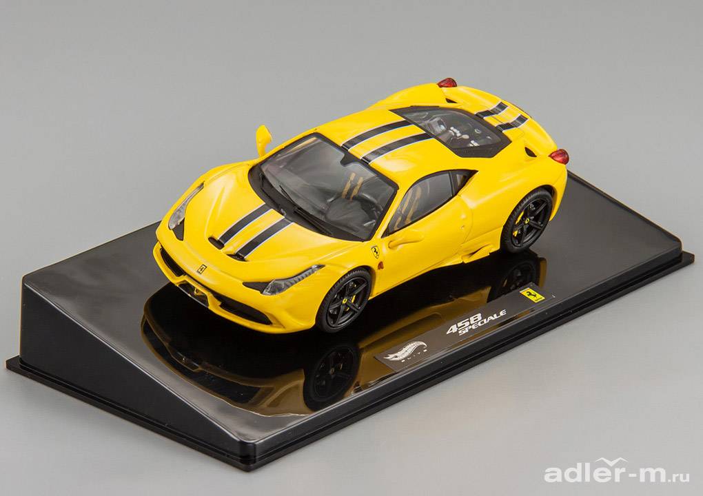 HOT WHEELS ELITE 1:43 Ferrari 458 Speciale (yellow) BLY46
