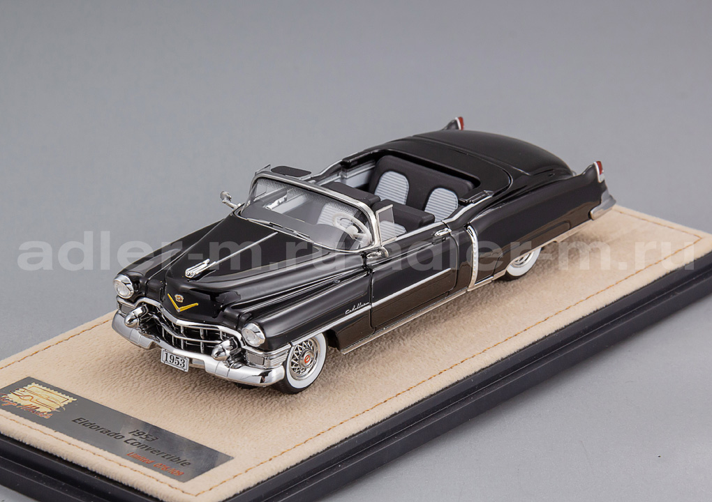GLM + STAMP MODELS 1:43 Cadillac Eldorado Convertible Open roof - 1953 (black) STM53001