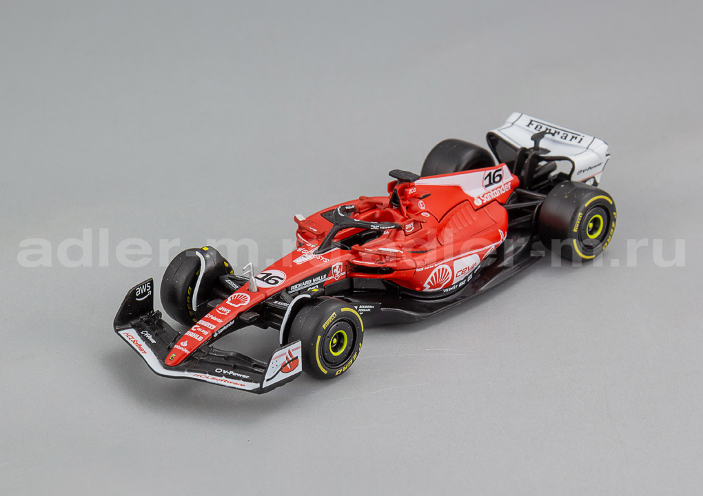 BBURAGO 1:43 Ferrari SF-23 Team Suderia Ferrari #16 2nd Las Vegas USA GP 2023 BU18-36836-L-VEGAS