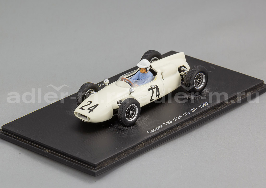 SPARK 1:43 Cooper T53 #24 US GP 1962 H.Sharp S3516