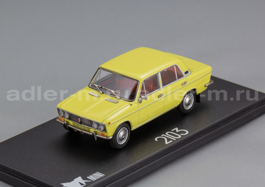 EVR-mini 1:43 Советский автомобиль 2103 (1973-1975) (желтый) EVRM0343-02