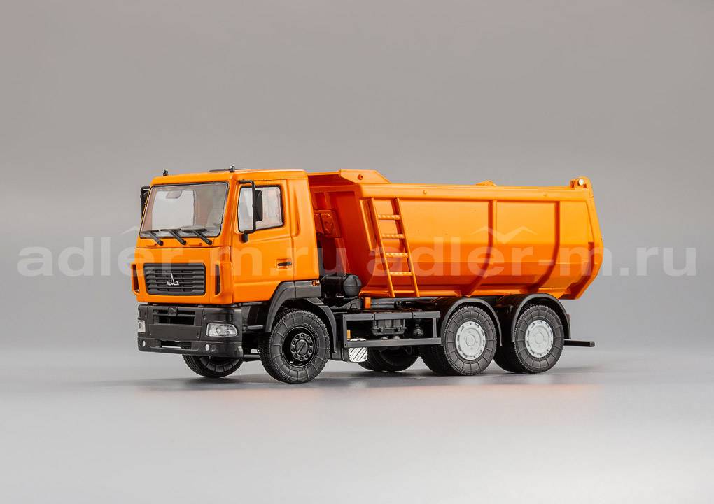 АВТОИСТОРИЯ 1:43 МАЗ 6501 самосвал, U-образный кузов (оранжевый) 101333.оранж