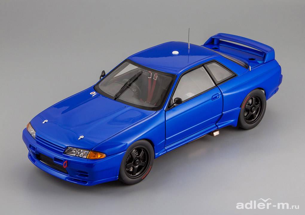 AUTOART 1:18 Nissan Skyline GT-R (R32) Australian Bathurst Race 1992 plain body version (bayside blue) 89281