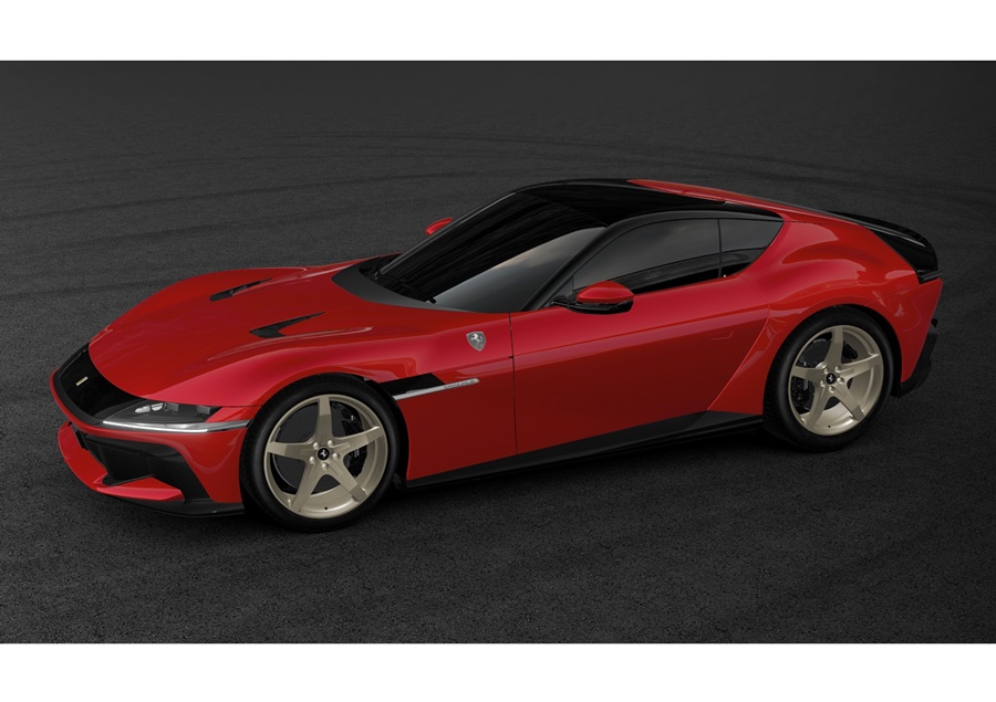 LOOKSMART 1:43 Ferrari 12 Cilindri Manuale (Rosso Corsa) LS553MD