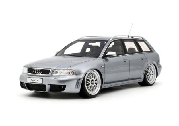 OTTO MOBILE 1:18 Audi RS 4 (B5) Avant "stanced" - 2025 (Avus Silver ) OT1396