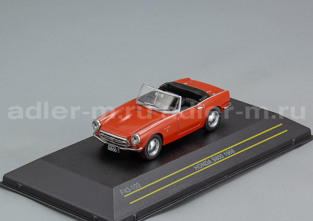 FIRST 43 1:43 Honda S800 Cabrio - 1966 (red) F43-103
