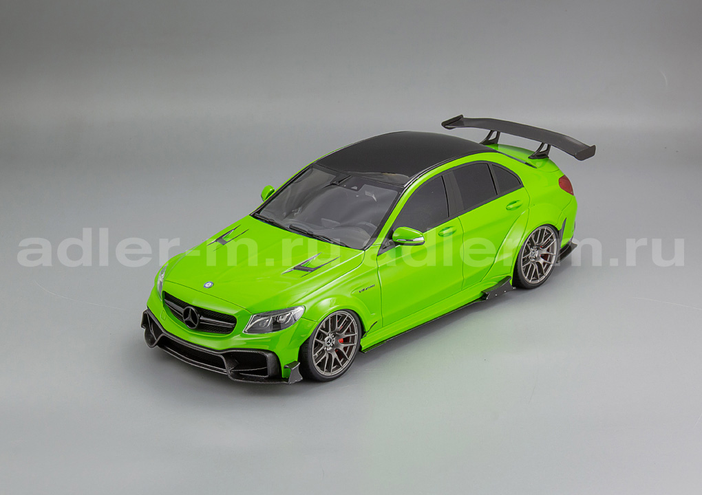 GLM + STAMP MODELS 1:18 Mercedes-Benz C63 S AMG DarwinPro Widebody (green) GLM188022