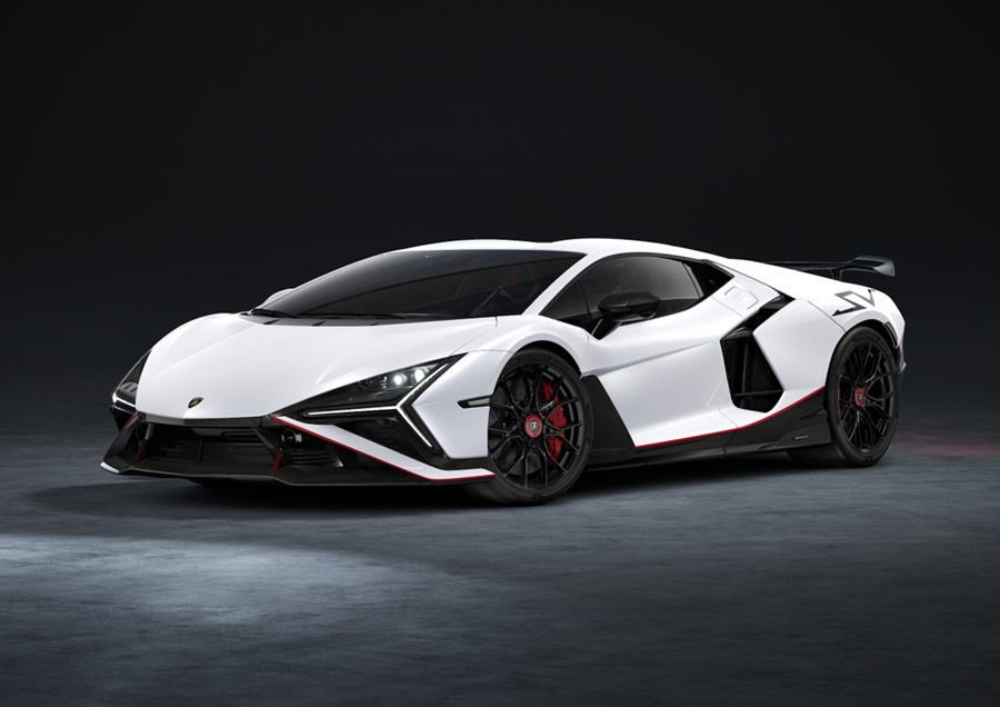 LOOKSMART 1:43 Lamborghini Revuelto SV (Bianco Siderale with Red / Black Livery) LS577G