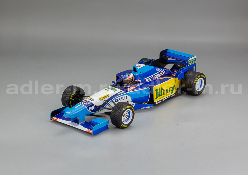 MINICHAMPS 1:18 Benetton B195 #1 Winner Japan GP World Champion 1995 M. Schumacher (w/rain tyres) 510953401