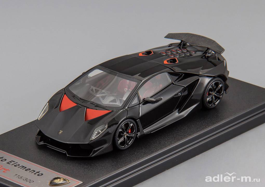 FRONTIART  1:43 Lamborghini Sesto Elemento [всё открывается] (black) FA002-04