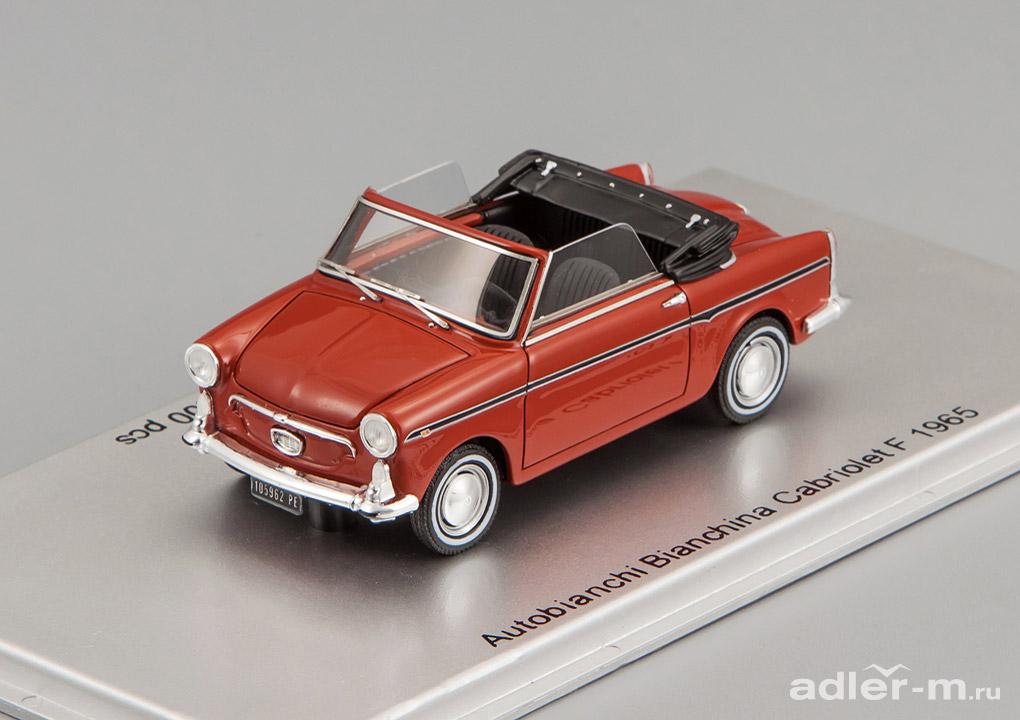 KESS SCALE MODELS 1:43 Autobianchi Bianchina Cabriolet F 1965 (red) KE43022010