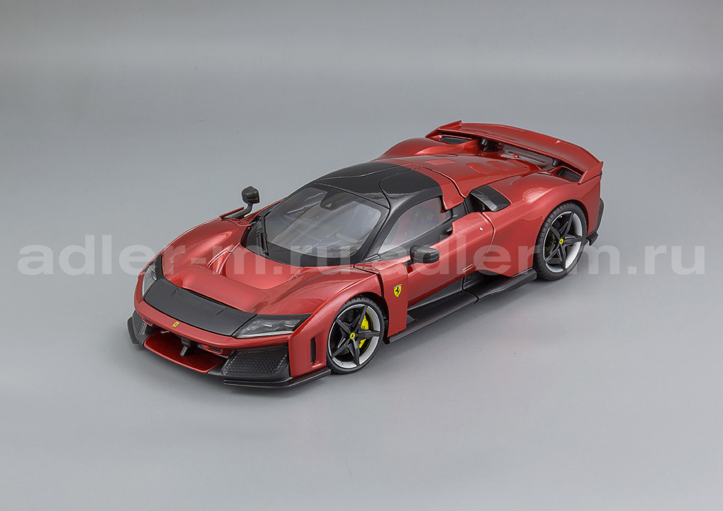 BBURAGO 1:18 Ferrari F80 - 2024 (rosso supercar w/ silver black wheels) BU18-16919