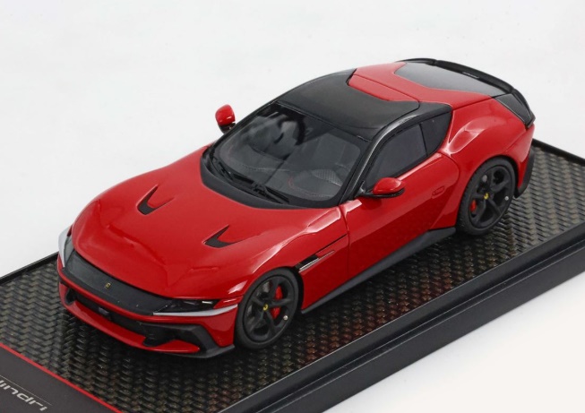 BBR MODELS 1:43 Ferrari 12Cilindri V12 830cv - panoramic roof - 2024 (rosso corsa) BBRC306A