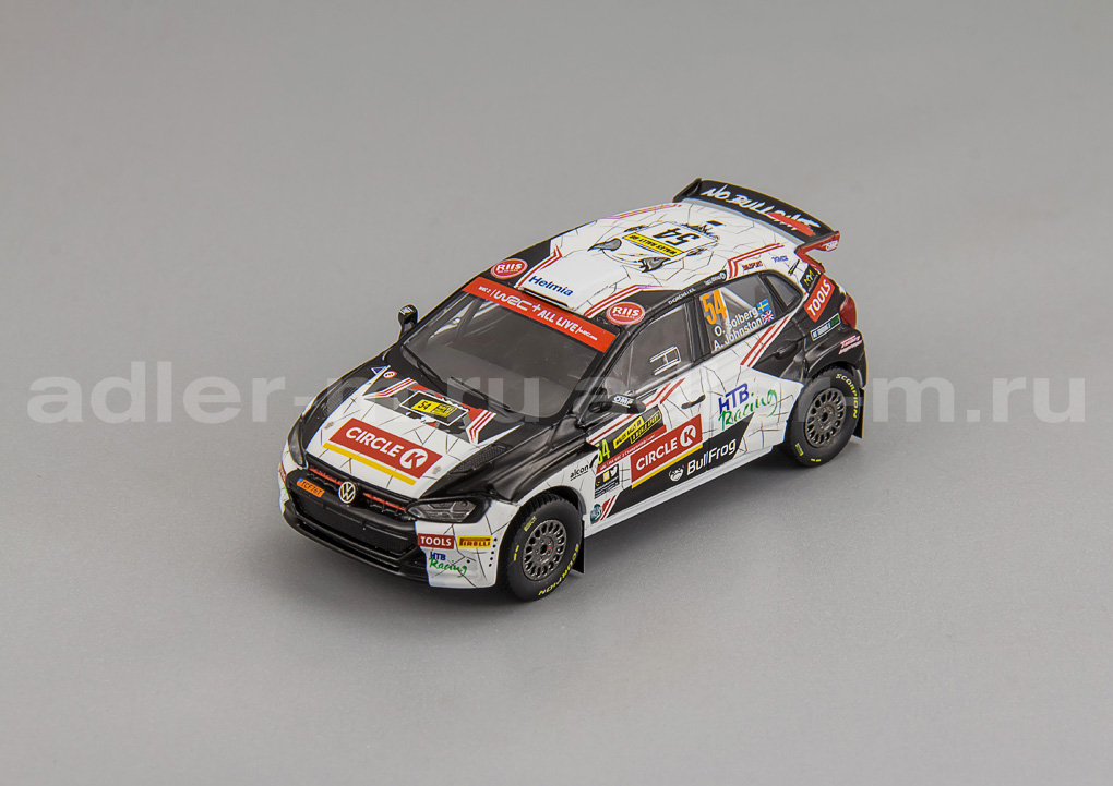 IXO 1:43 Volkswagen Polo GTI R5 #54 Solberg/Johnston Rally Wales 2019 RAM796