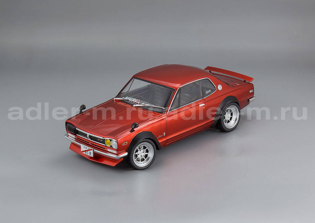 SOLIDO 1:18 Nissan Skyline (C10) HAKOSUKA (red metallic) S1813002