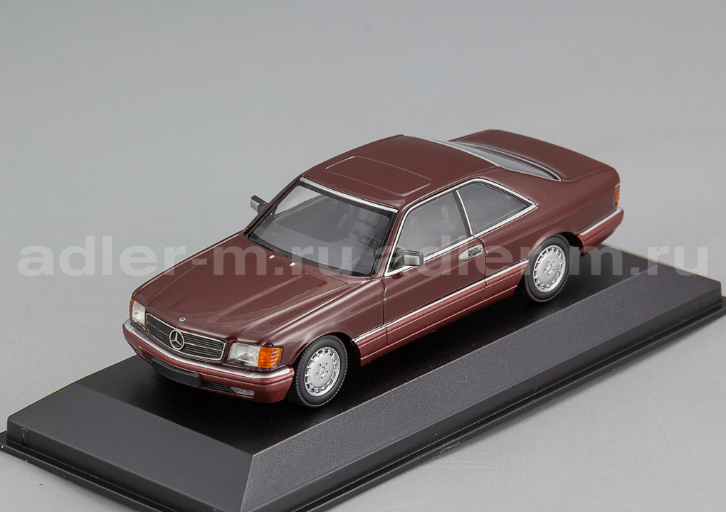 MINICHAMPS (MAXICHAMPS) 1:43 Mercedes-Benz 560 SEC (C126) - 1980 (red metallic) 940035124