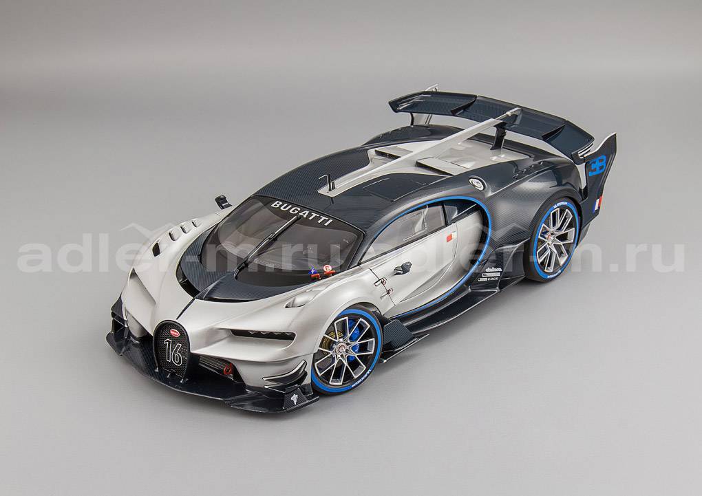 AUTOART 1:18 Bugatti Vision Gran Turismo - 2015 (silver / blue carbon) 70987