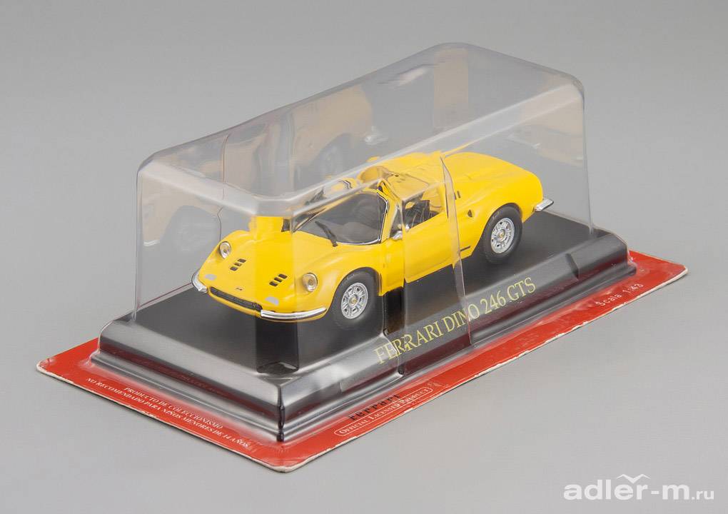 IXO (ALTAYA) 1:43 Ferrari Dino 246 GTS 1970 (yellow) 3510