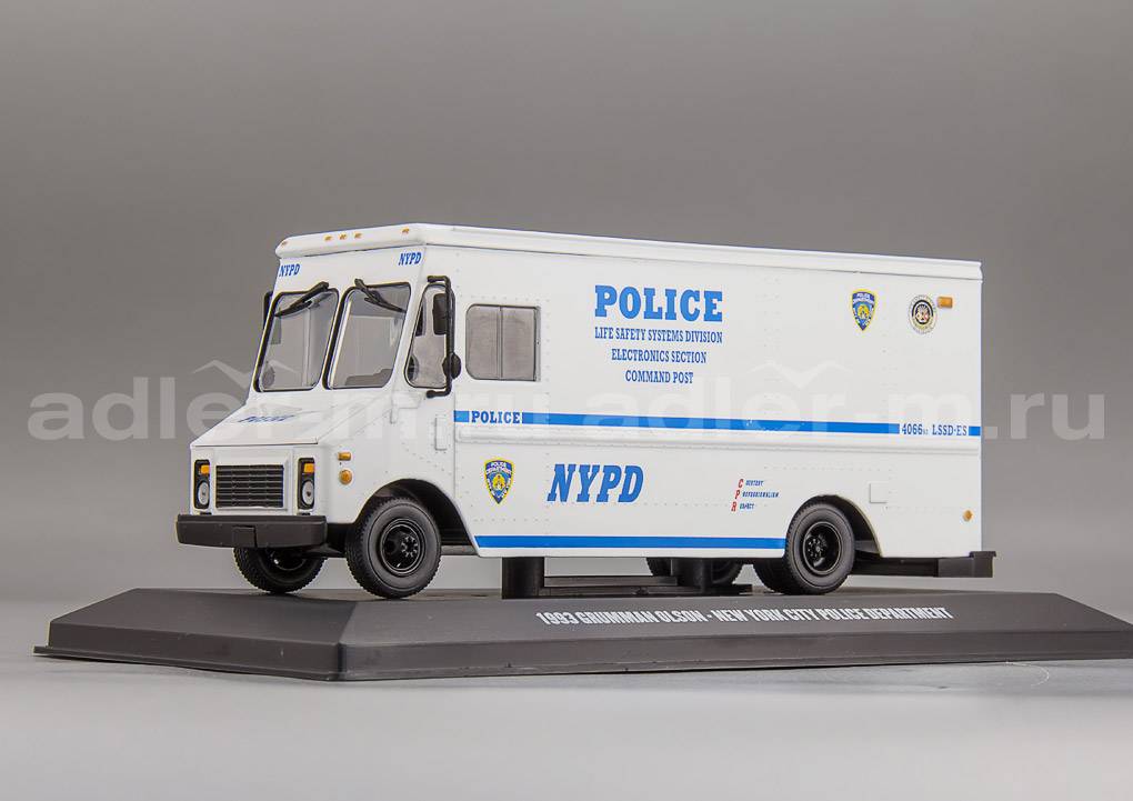 GREENLIGHT 1:43 Grumman Olson "New York City Police Department" (NYPD) "Life Safety Systems Division" - 1993 86193