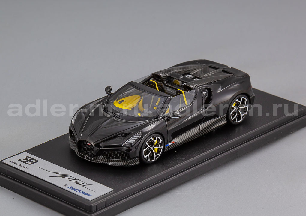 LOOKSMART 1:43 Bugatti W16 Mistral (black) LS544A