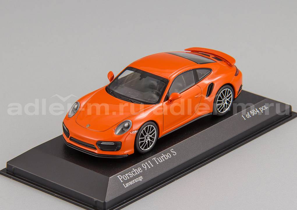 MINICHAMPS 1:43 Porsche 911 (991.2) Turbo S - 2017 (orange) 410067171