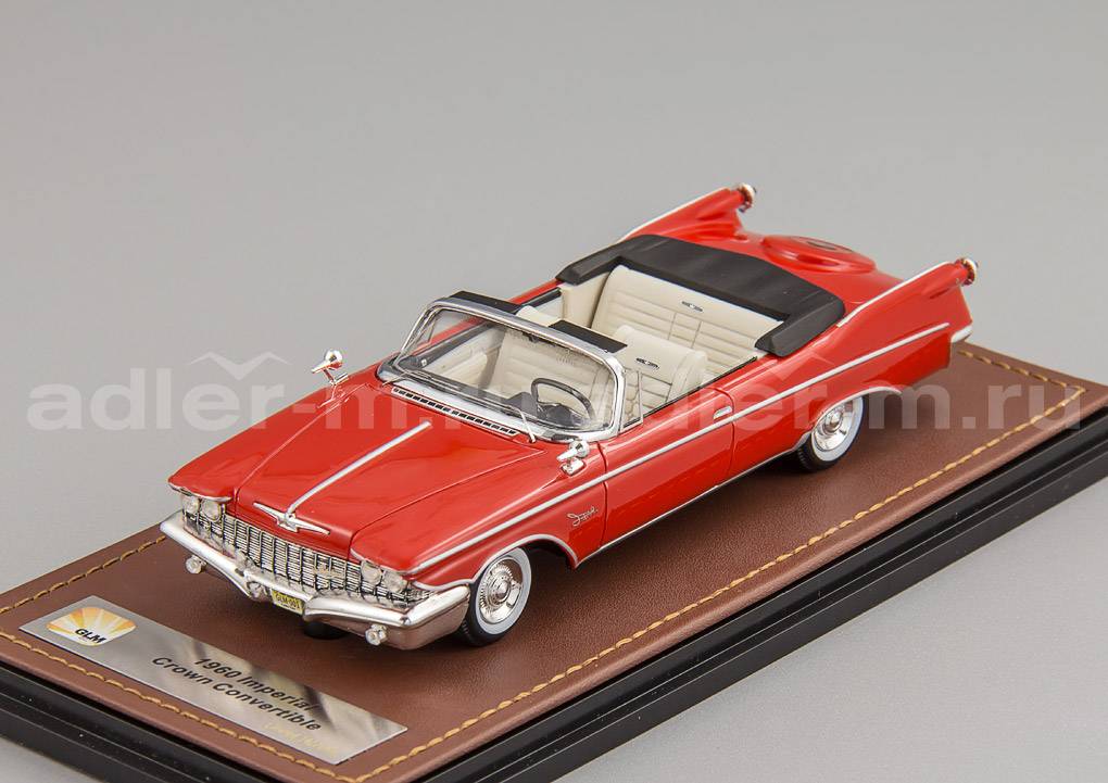 GLM 1:43 Imperial Crown Convertible 1960 (open roof) (red) GLM131001