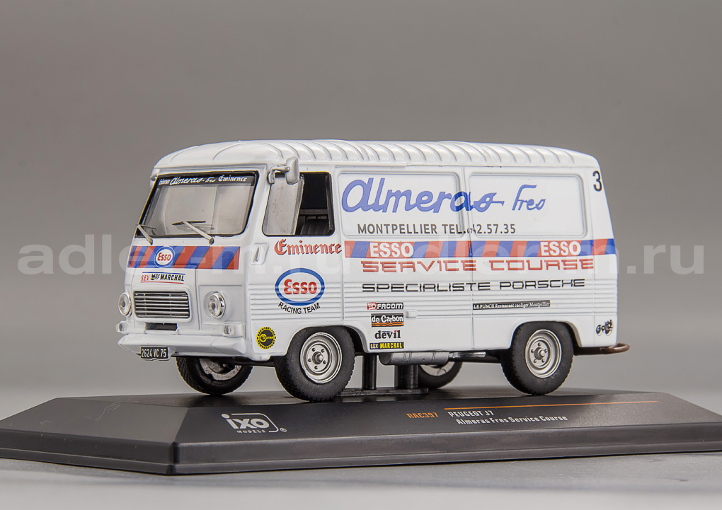IXO 1:43 Peugeot J7, Team Almeras Eminence, Rally Service RAC397