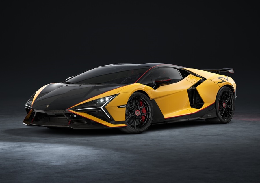 LOOKSMART 1:43 Lamborghini Revuelto SV (Giallo with Black / Red Livery) LS577D