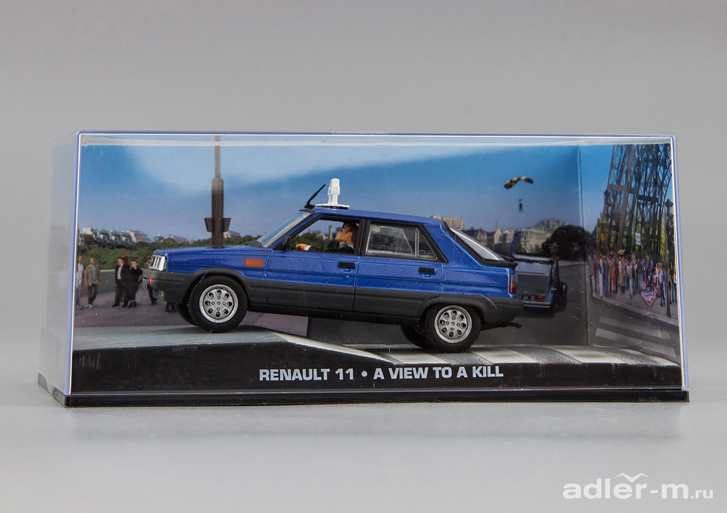 IXO (ALTAYA) 1:43 Renault 11 Taxi из к.ф. "A View To A Kill" 1985 (blue) JB-3-53