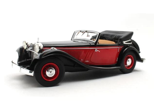 CULT SCALE MODELS 1:18 Mercedes-Benz 290A Кабриолет - 1936 (black/red) CML180-3