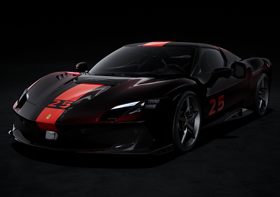 LOOKSMART 1:43 Ferrari 296 Speciale (Nero Purosangue with Livery) LS564F