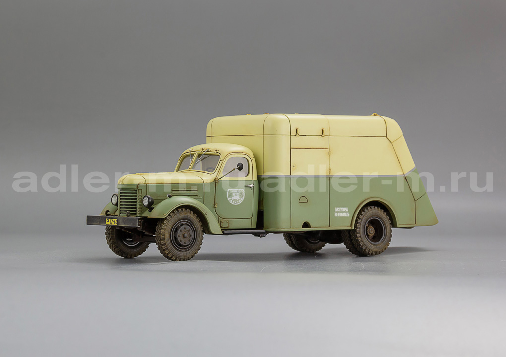 САРЛАБ 1:43 Автомобиль для уборки мусора МС-2 на шасси 150, 1950г. (двухцветный, со следами экспл.) SL-234-3-2
