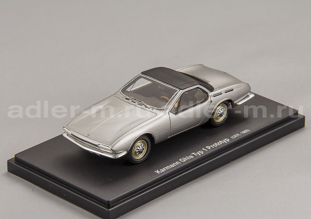 AUTOCULT 1:43 Karmann Ghia Typ 1 Prototyp (silver) ATC60083