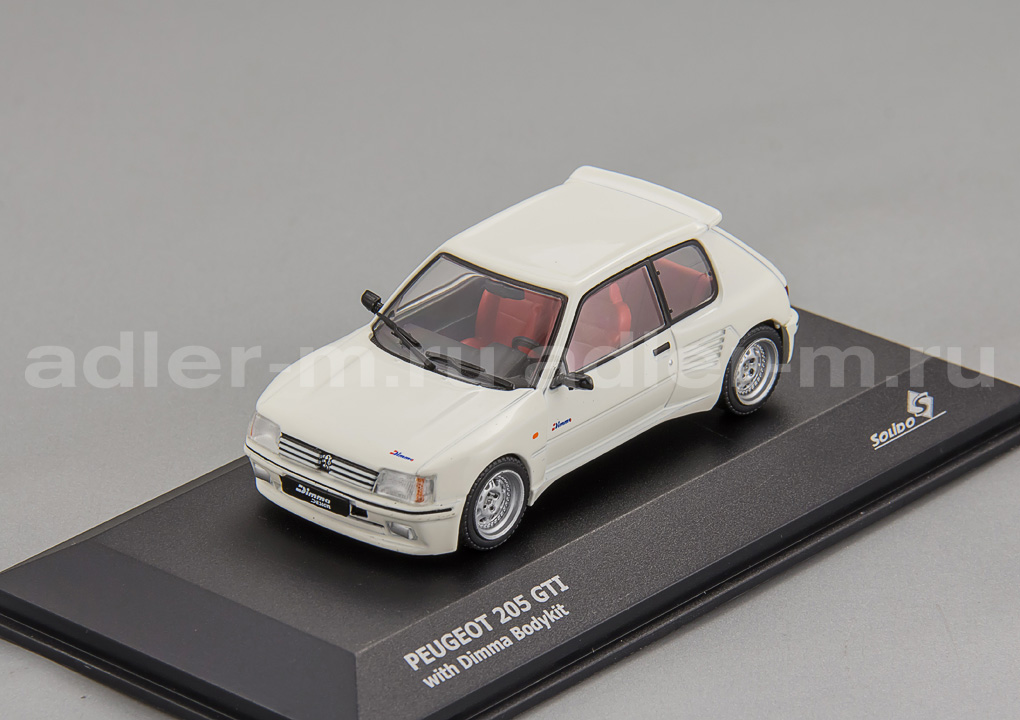 SOLIDO 1:43 Peugeot 205 GTI Dimma Bodykit (white) S4310801