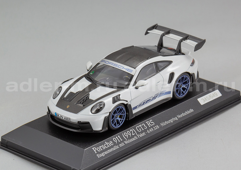 MINICHAMPS 1:43 Porsche 911 (992) GT3RS - 2022 (grey) 410062108
