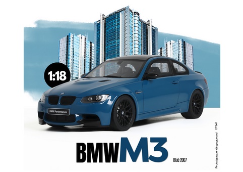 GT SPIRIT 1:18 BMW M3 E92 - 2007 (blue) GT941