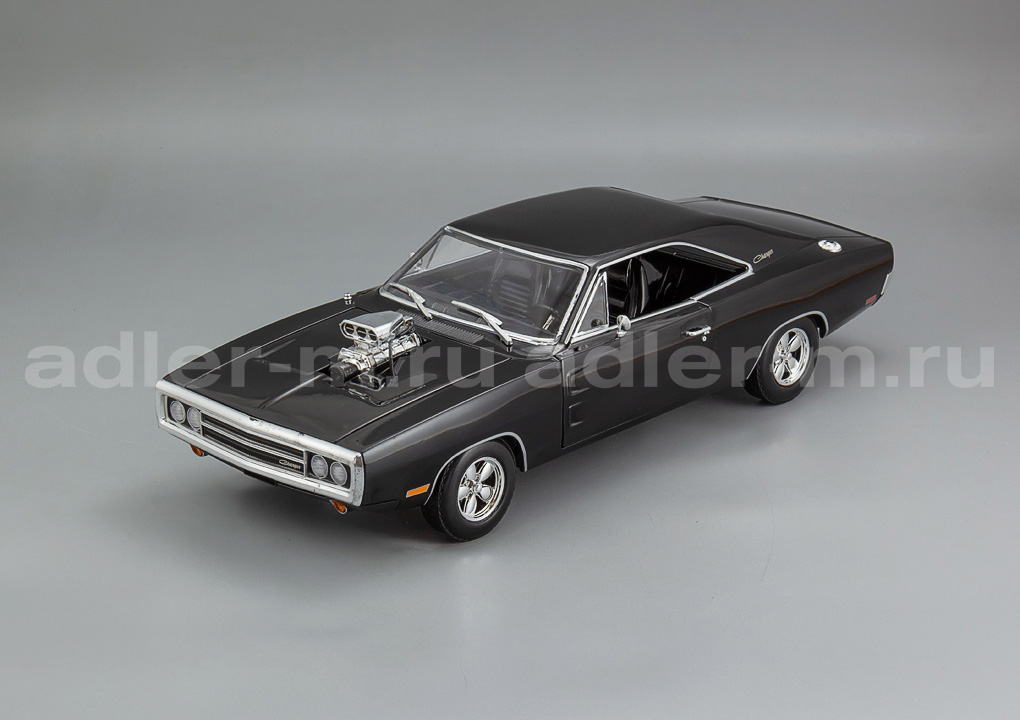 GREENLIGHT 1:18 Dodge Charger with Blown Engine, *Artisan Collection* - 1970 (black) 19122