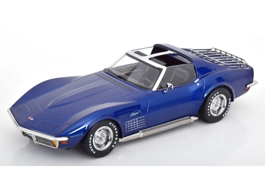 KK SCALE 1:18 Chevrolet Corvette C3 - 1972 (blue metallic) KKDC181222